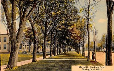 State St. Springfield, Massachusetts Postcard