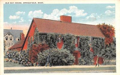 Old Day House Springfield, Massachusetts Postcard