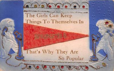 The Girls Can Keep Things To Themselves in Springfield Massachusetts Postcard