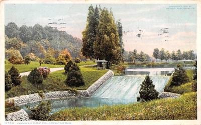 Cascade in Forest Park Springfield, Massachusetts Postcard