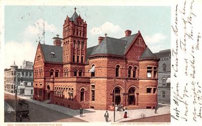 Federal Building Springfield, Massachusetts Postcard