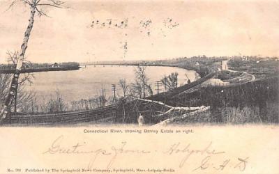 Connecticut River Springfield, Massachusetts Postcard