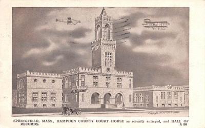 Hampden County Court House Springfield, Massachusetts Postcard