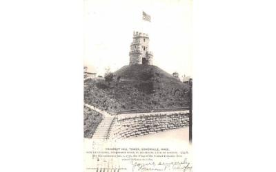 Prospect Hill Tower Somerville, Massachusetts Postcard