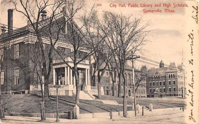 City Hall Somerville, Massachusetts Postcard