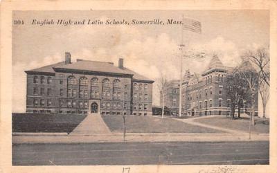 English High & Latin Schools Somerville, Massachusetts Postcard