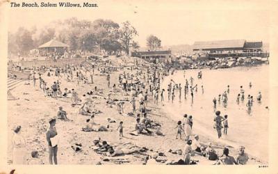 The Beach Salem Willows, Massachusetts Postcard
