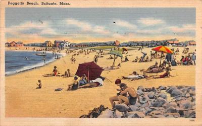 Peggotty Beach Scituate, Massachusetts Postcard