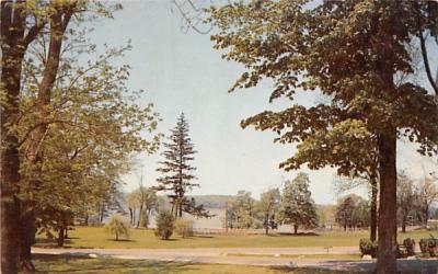 View of Spot Pond from porch Stoneham, Massachusetts Postcard