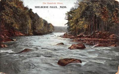 The Deerfield River Shelburne Falls, Massachusetts Postcard