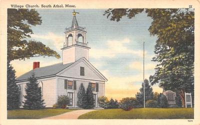 Village Church South Athol, Massachusetts Postcard