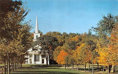 Early Autumn View of the Old Sturbridge Village  Massachusetts Postcard