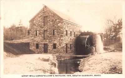 Grist Mill-Longfellow's Wayside Inn South Sudbury, Massachusetts Postcard