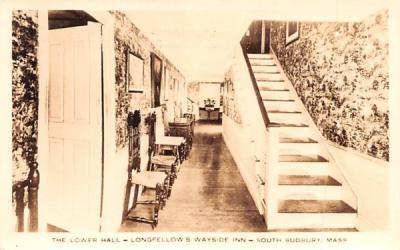The Lower Hall South Sudbury, Massachusetts Postcard