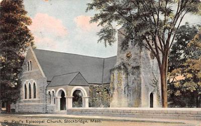 St. Paul's Episcopal Church Stockbridge, Massachusetts Postcard