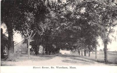 Street Scene South Wareham, Massachusetts Postcard