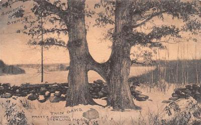 Twin Oaks Sterling, Massachusetts Postcard