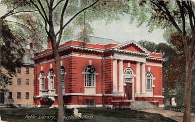 Public Library Stoughton, Massachusetts Postcard