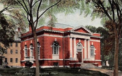 Public Library Stoughton, Massachusetts Postcard