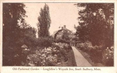 Old Fashioned Garden South Sudbury, Massachusetts Postcard