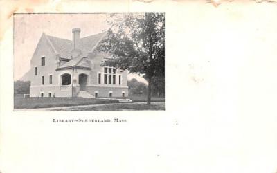 Library Sunderland, Massachusetts Postcard