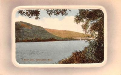 A River View Sunderland, Massachusetts Postcard