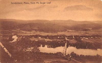Sunderland, Mass. From Mt. Sugar Loaf Massachusetts Postcard
