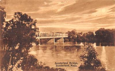 Sunderland Bridge Massachusetts Postcard