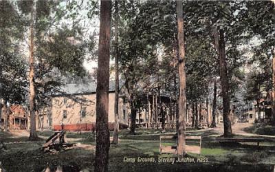 Camp Grounds Sterling Junction, Massachusetts Postcard
