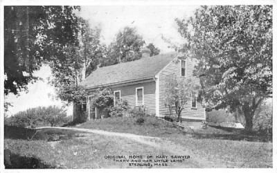 Original Home of Mary Sawyer Sterling Junction, Massachusetts Postcard