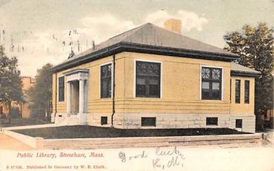 Public Library Stoneham, Massachusetts Postcard