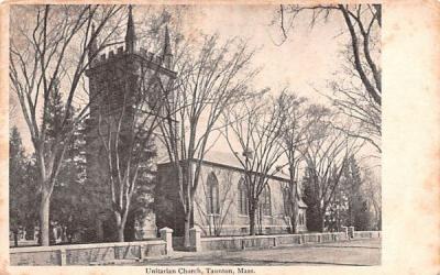 Unitarian Church Taunton, Massachusetts Postcard