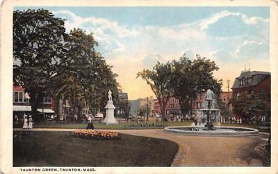 Taunton Green Massachusetts Postcard