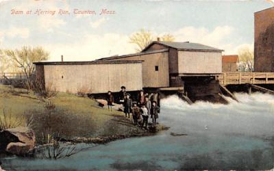 Dam at Herring Run Taunton, Massachusetts Postcard