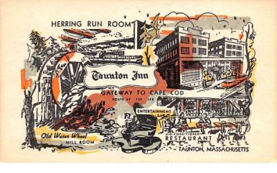 Taunton Inn Massachusetts Postcard