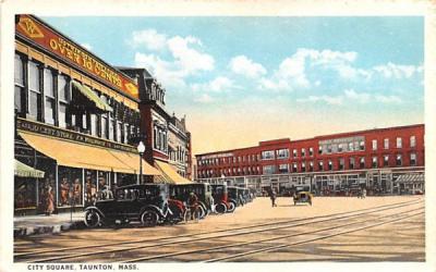 City Square Taunton, Massachusetts Postcard