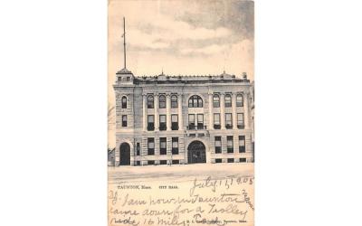 City Hall Taunton, Massachusetts Postcard