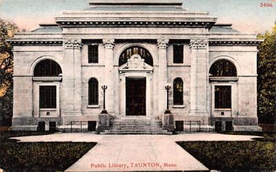 Public Library Taunton, Massachusetts Postcard