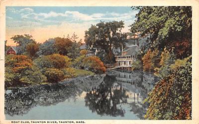 Boat Club Taunton, Massachusetts Postcard