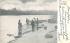 Seining Herring Taunton River Massachusetts Postcard
