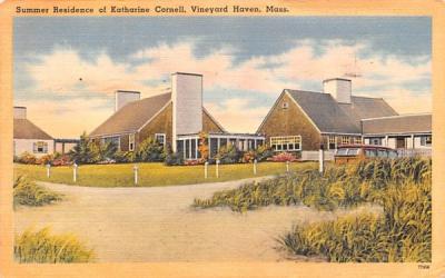 Summer Residence of Katharine Cornell Vineyard Haven, Massachusetts Postcard