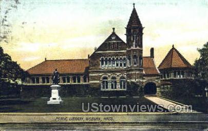 Public Library - Woburn, Massachusetts MA Postcard