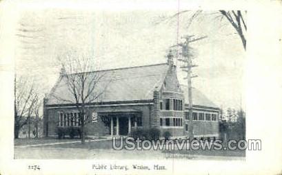 Public Library - Weston, Massachusetts MA Postcard