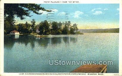 Lake Chargoggâ€šÃ Ã¶âˆšÃ‘â€šÃ Ã¶â€šÃ Â´ - Webster, Massachusetts MA Postcard