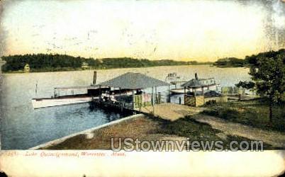 Lake Quinsigamond - Worcester, Massachusetts MA Postcard