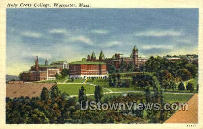 Holy Cross College - Worcester, Massachusetts MA Postcard