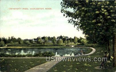 University Park - Worcester, Massachusetts MA Postcard