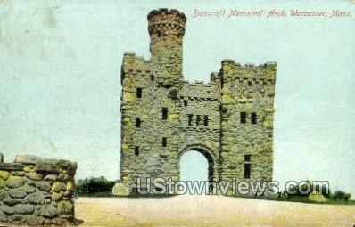 Bancroft Tower - Worcester, Massachusetts MA Postcard