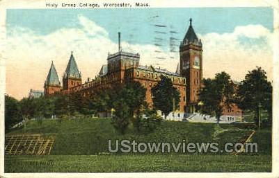 Holy Cross College - Worcester, Massachusetts MA Postcard