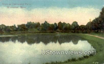 University Park - Worcester, Massachusetts MA Postcard